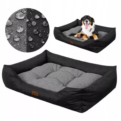 Tvirtas šunų ir kačių guolis Doggy PUFFY L 84x65 cm, pilkas