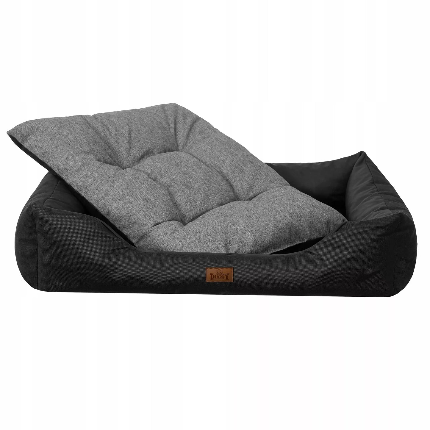 Tvirtas šunų ir kačių guolis Doggy PUFFY L 84x65 cm, pilkas