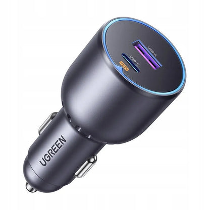 UGREEN automobilinis įkroviklis USB + USB-C 63W, skirtas iPhone 12 13 14