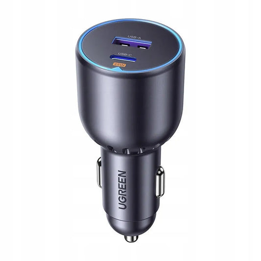 UGREEN automobilinis įkroviklis USB + USB-C 63W, skirtas iPhone 12 13 14