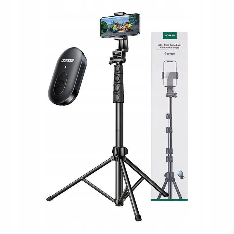 UGREEN LP680 asmenukių lazda su trikoju ir „Bluetooth“ pulteliu, 1,7 m