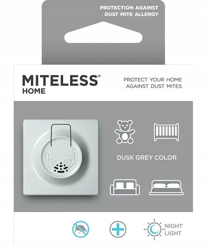 Ultragarsinė apsauga nuo dulkių erkių namuose „MiteLess Home“, pilka