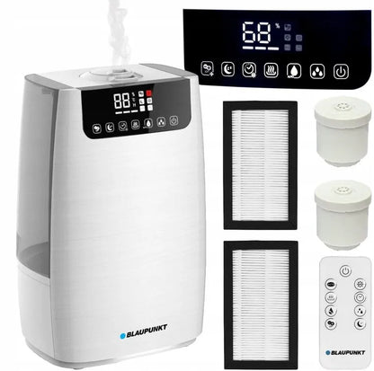 Ultragarsinis oro drėkintuvas su HEPA filtru, UV sterilizacija ir pulteliu