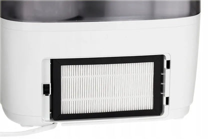Ultragarsinis oro drėkintuvas su HEPA filtru, UV sterilizacija ir pulteliu