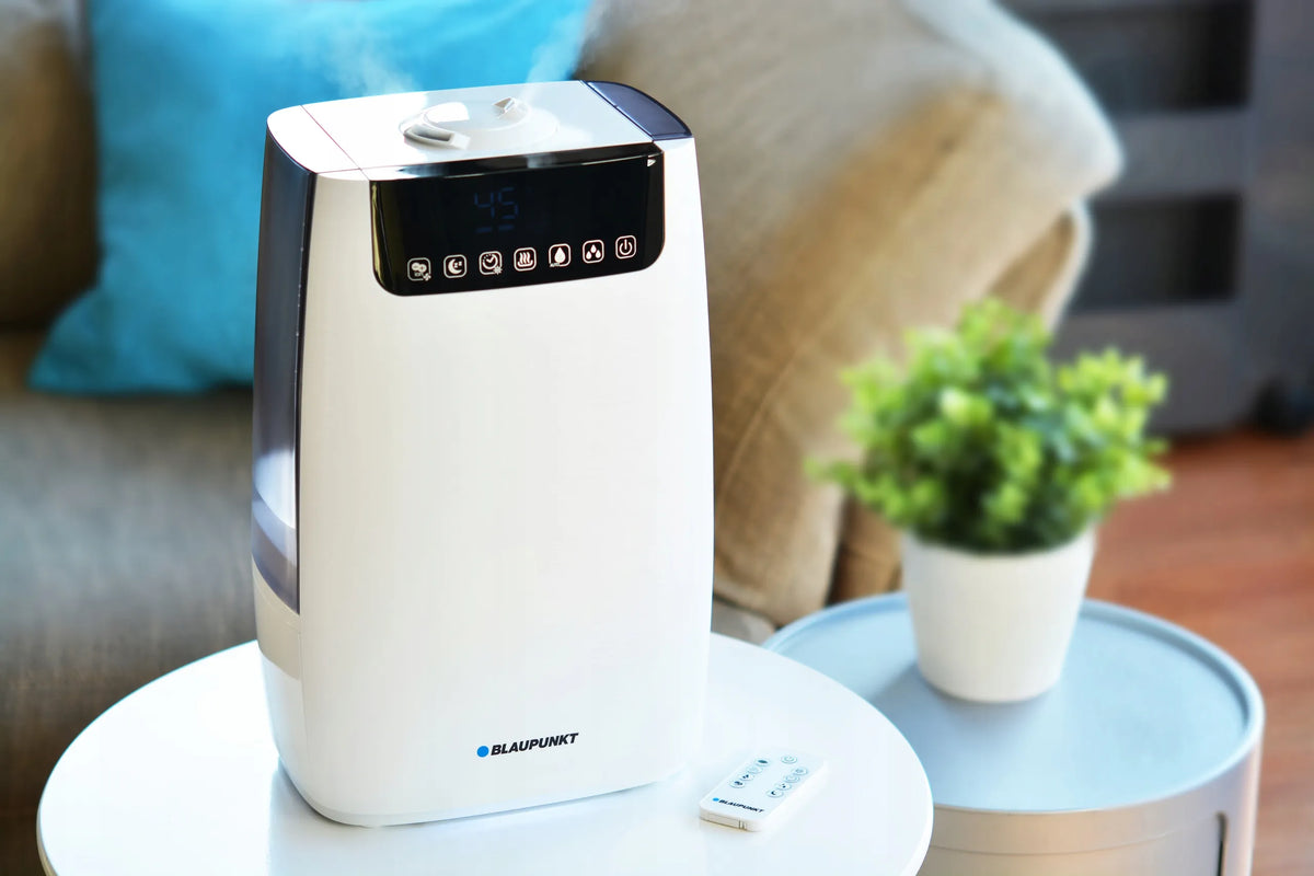 Ultragarsinis oro drėkintuvas su HEPA filtru, UV sterilizacija ir pulteliu