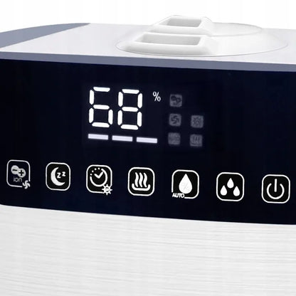 Ultragarsinis oro drėkintuvas su HEPA filtru, UV sterilizacija ir pulteliu