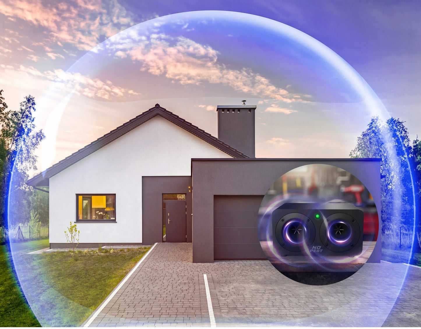 Ultragarso įrenginys nuo kiaunių, žiurkių, pelių ir graužikų BOOM BLASTER