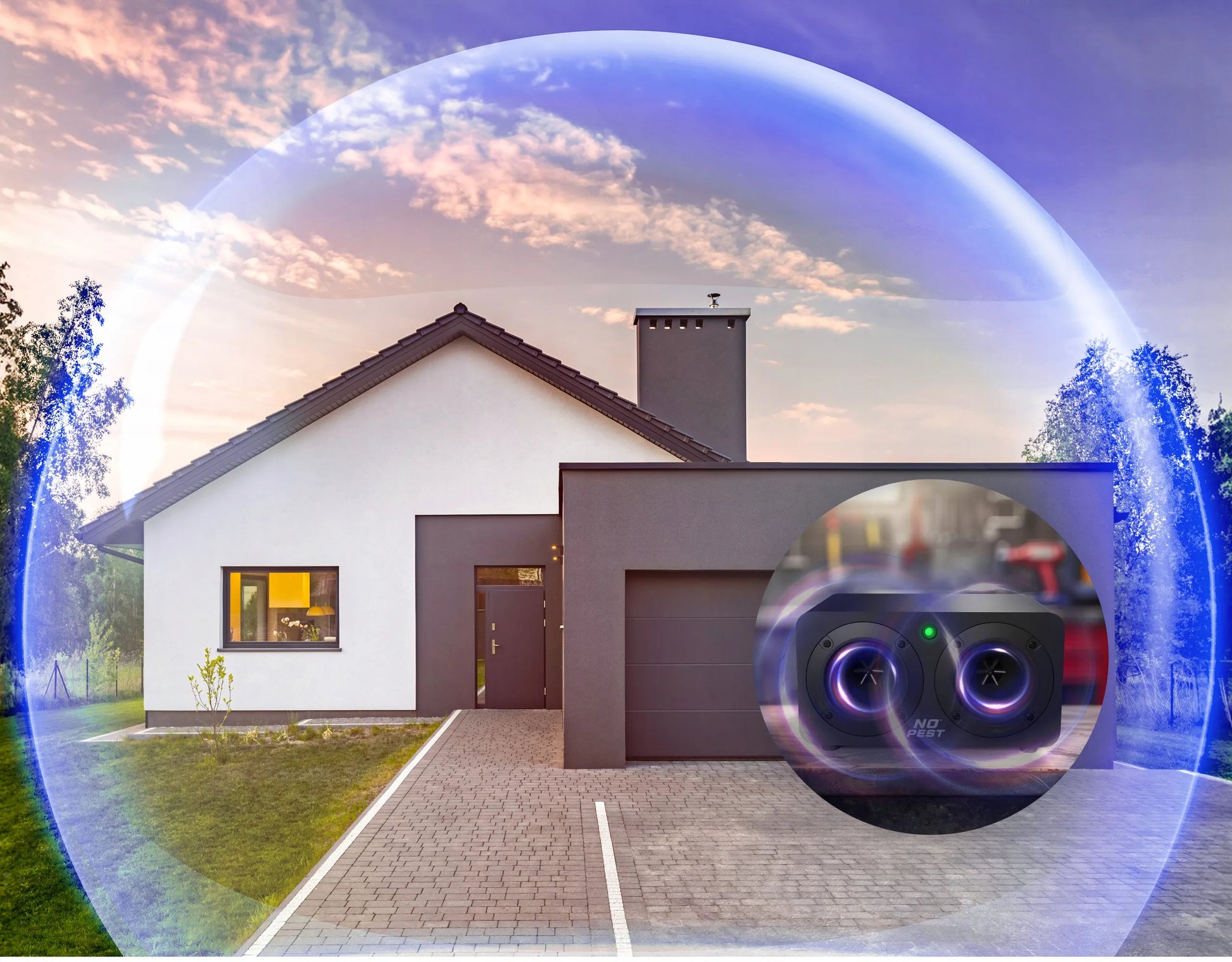 Ultragarso įrenginys nuo kiaunių, žiurkių, pelių ir graužikų BOOM BLASTER