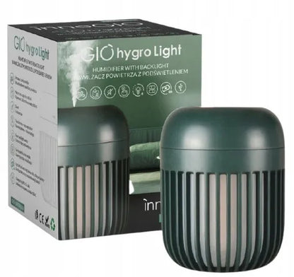 Ultragarso oro drėkintuvas su apšvietimu, žalias, InnoGIO GIOHYGRO LIGHT GIO-190