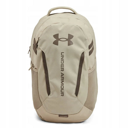 Under Armour Hustle 6.0 unisex sportinė kuprinė, smėlio spalvos