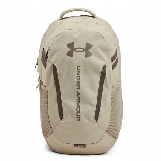 Under Armour Hustle 6.0 unisex sportinė kuprinė, smėlio spalvos