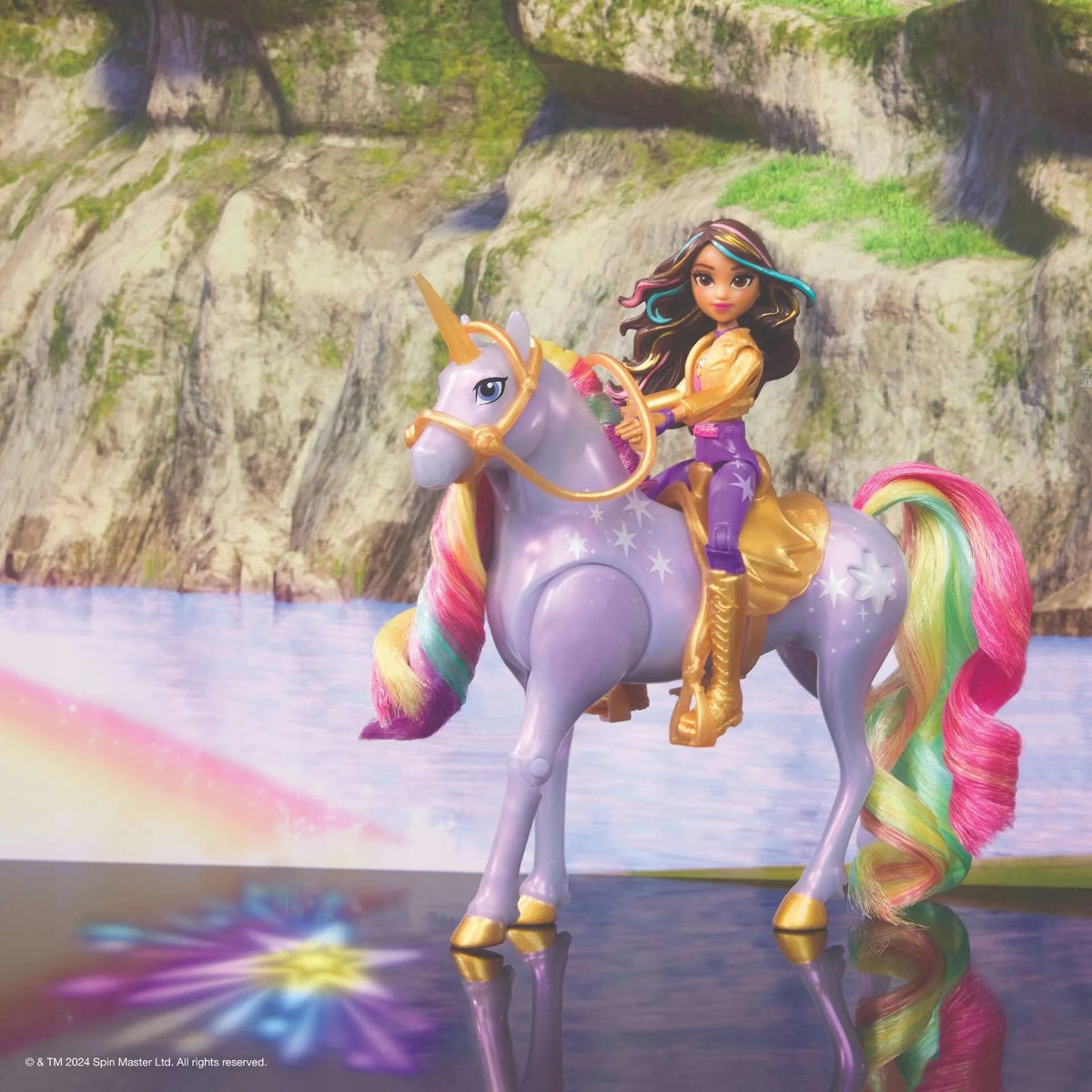 „Unicorn Academy“ rinkinys: lėlė Sophia ir šviečiantis vienaragis Wildstar