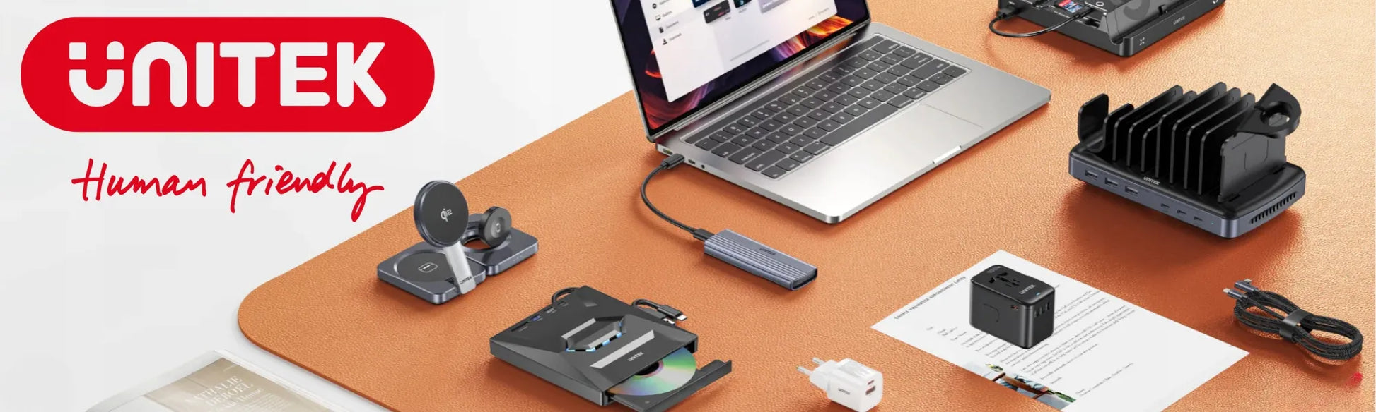 UNITEK SlimTap lengva laidinė biuro klaviatūra USB-A pilka pilka