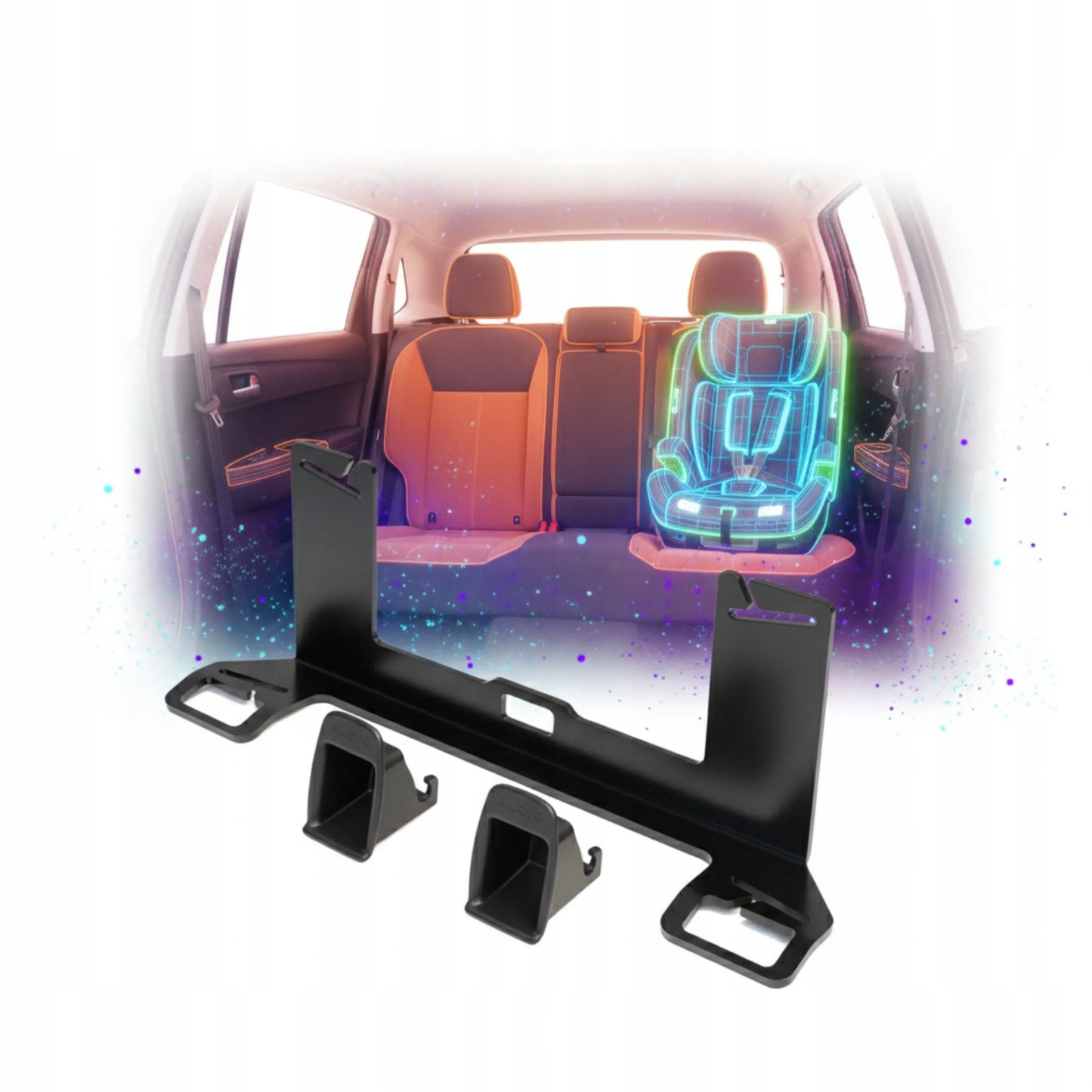 Universalus ISOFIX adapteris kėdutės tvirtinimui