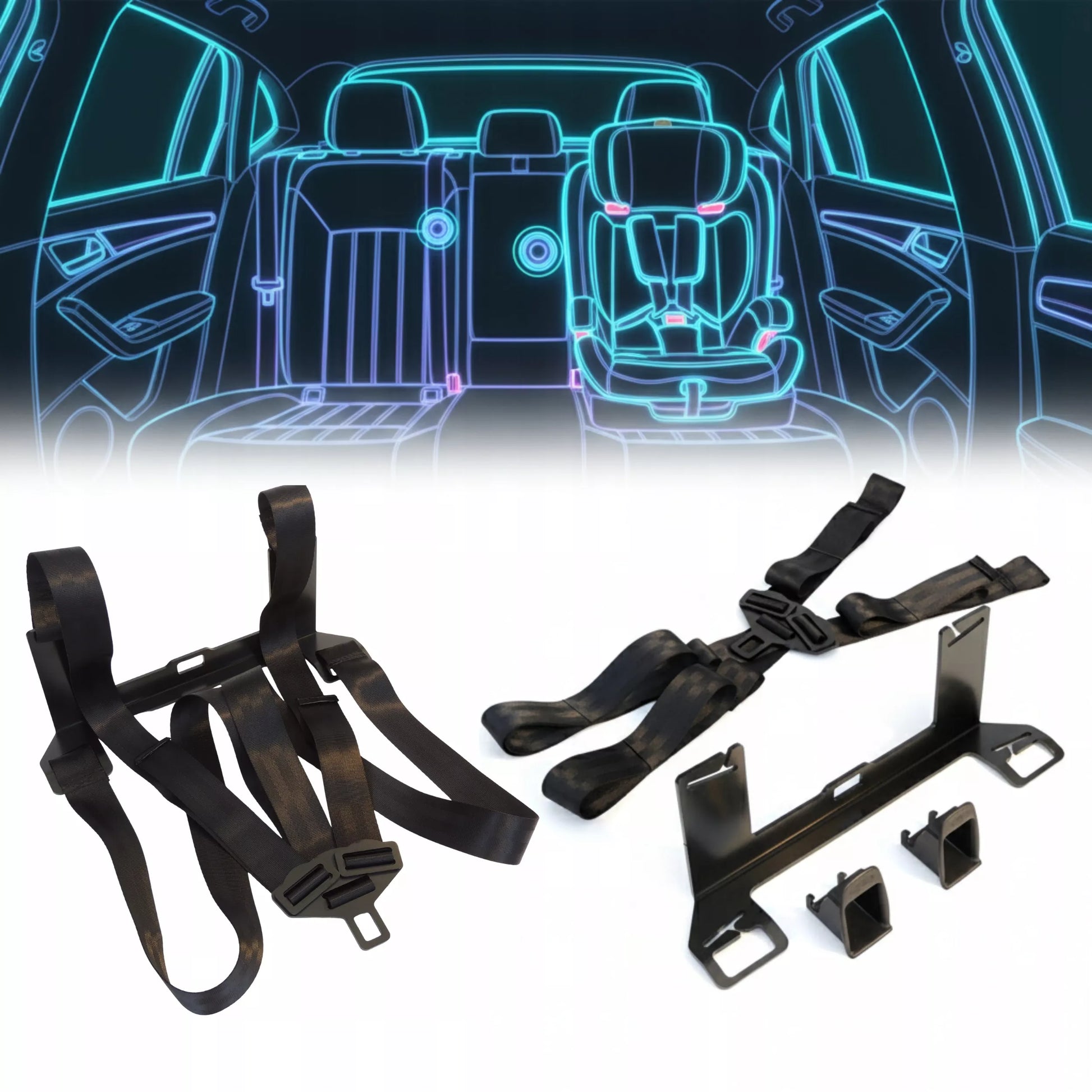 Universalus ISOFIX adapteris kėdutės tvirtinimui