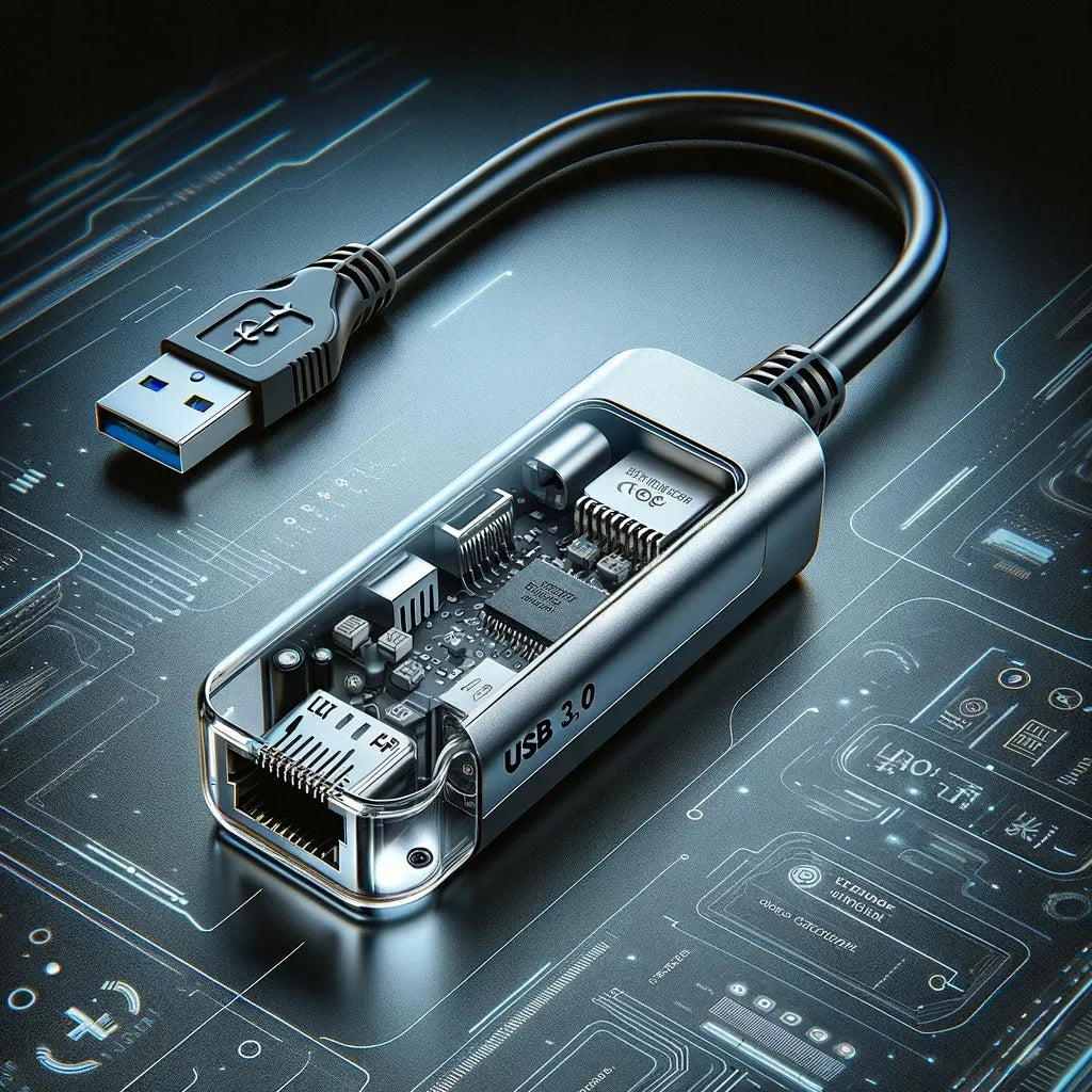 USB į Ethernet adapteris, tinklo plokštė, LAN šakotuvas, USB Gigabit RJ45