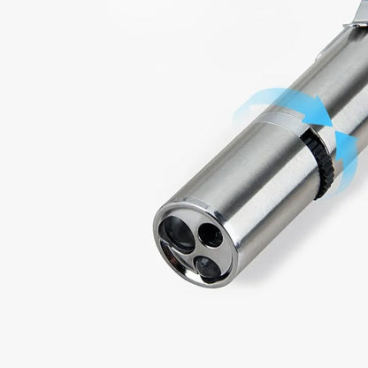 USB įkraunamas 3 viename lazerinis žaislas katėms su UV ir žibintuvėlio režimais
