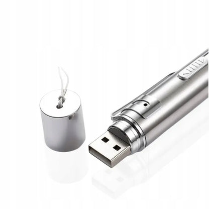 USB įkraunamas 3 viename lazerinis žaislas katėms su UV ir žibintuvėlio režimais