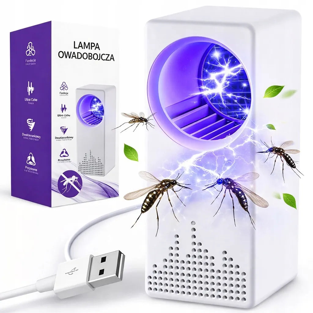 UV LED vabzdžių gaudyklė – lempa nuo uodų ir musių