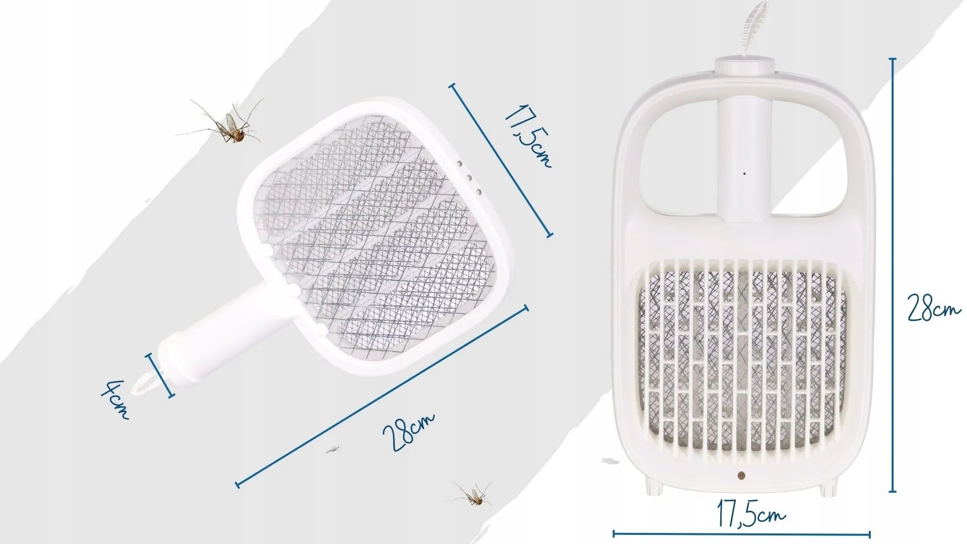 UV lempa nuo uodų ir musių su elektriniu muštuku USB