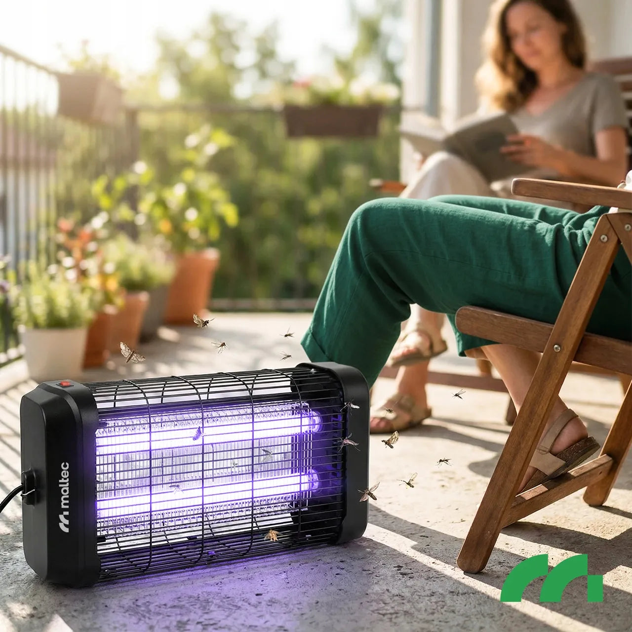 UV vabzdžių gaudyklė nuo uodų ir musių 20W 3800V