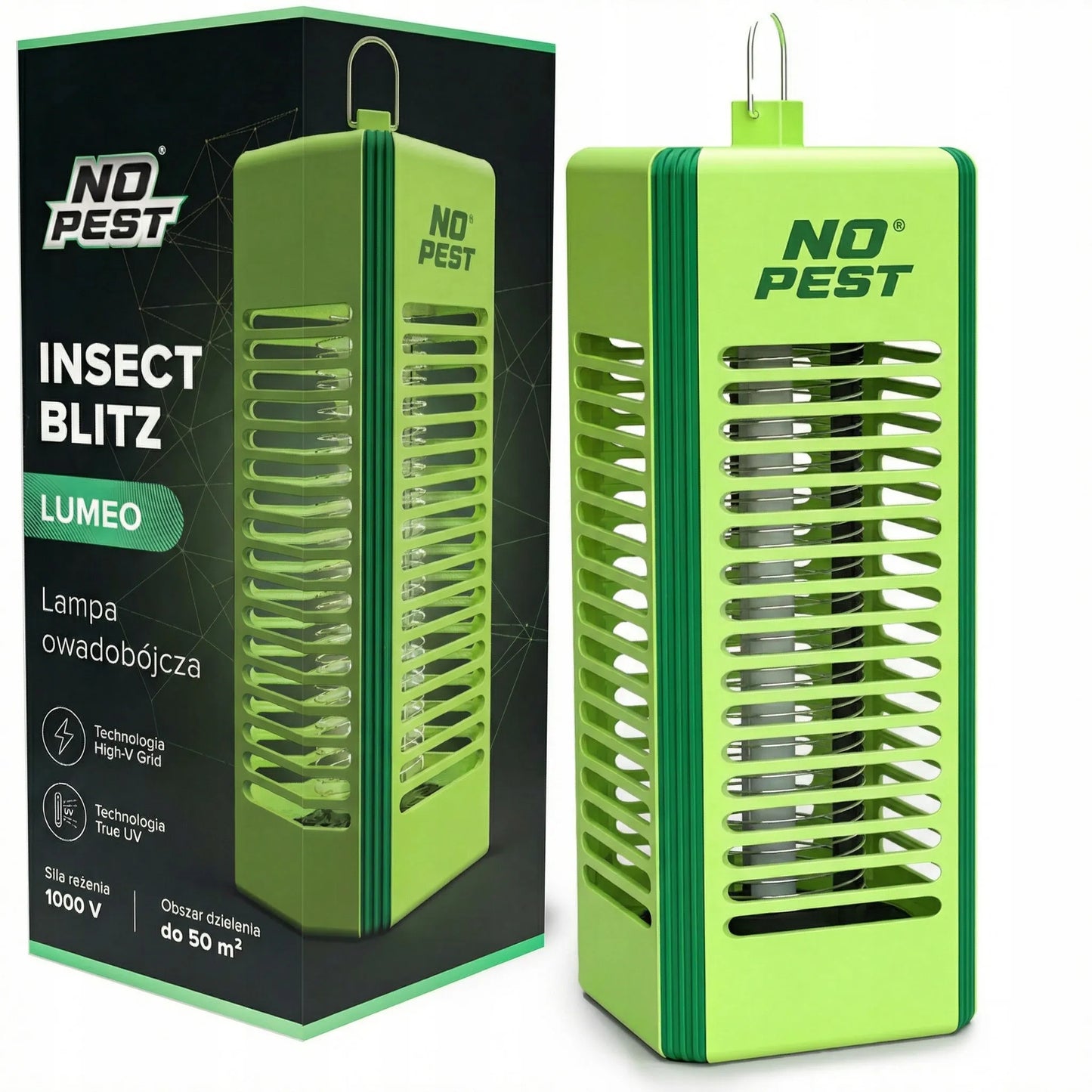 UV vabzdžių gaudyklė nuo uodų ir musių elektrinė No-Pest Lumeo citrinos spalvos