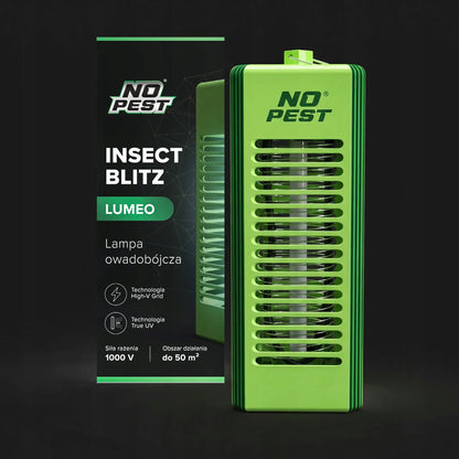 UV vabzdžių gaudyklė nuo uodų ir musių elektrinė No-Pest Lumeo citrinos spalvos