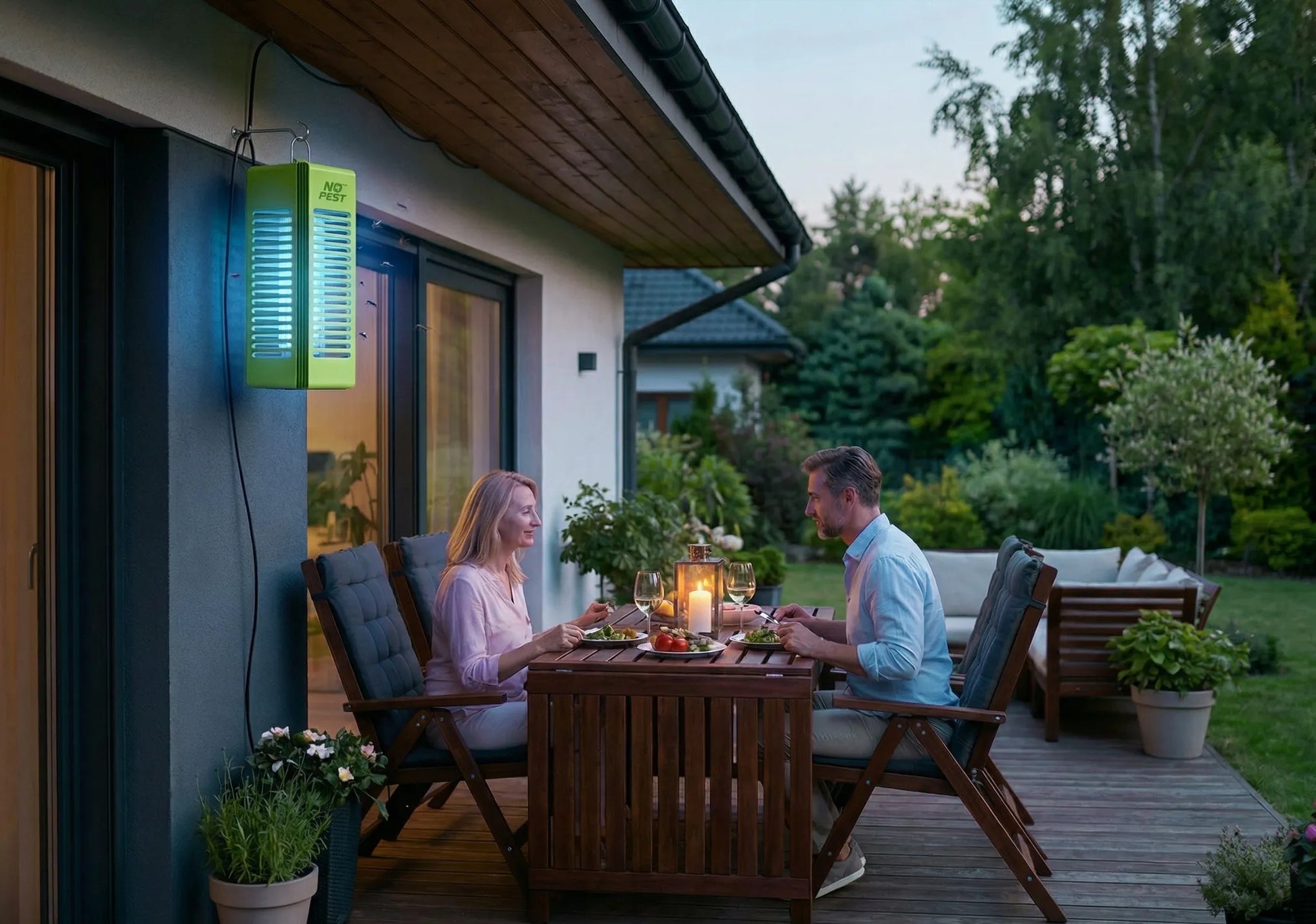 UV vabzdžių gaudyklė nuo uodų ir musių elektrinė No-Pest Lumeo citrinos spalvos