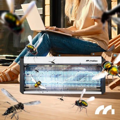 UV vabzdžių gaudyklė nuo uodų ir musių, galinga 40W 3800V
