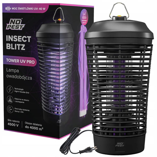 UV vabzdžių gaudyklė nuo uodų, musių ir kandžių 4500V 40W No-Pest XXL