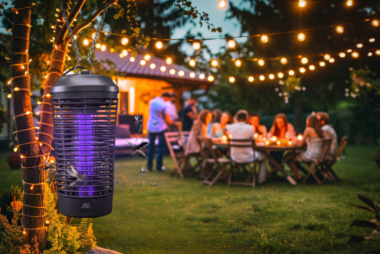 UV vabzdžių gaudyklė nuo uodų, musių ir kandžių 4500V 40W No-Pest XXL