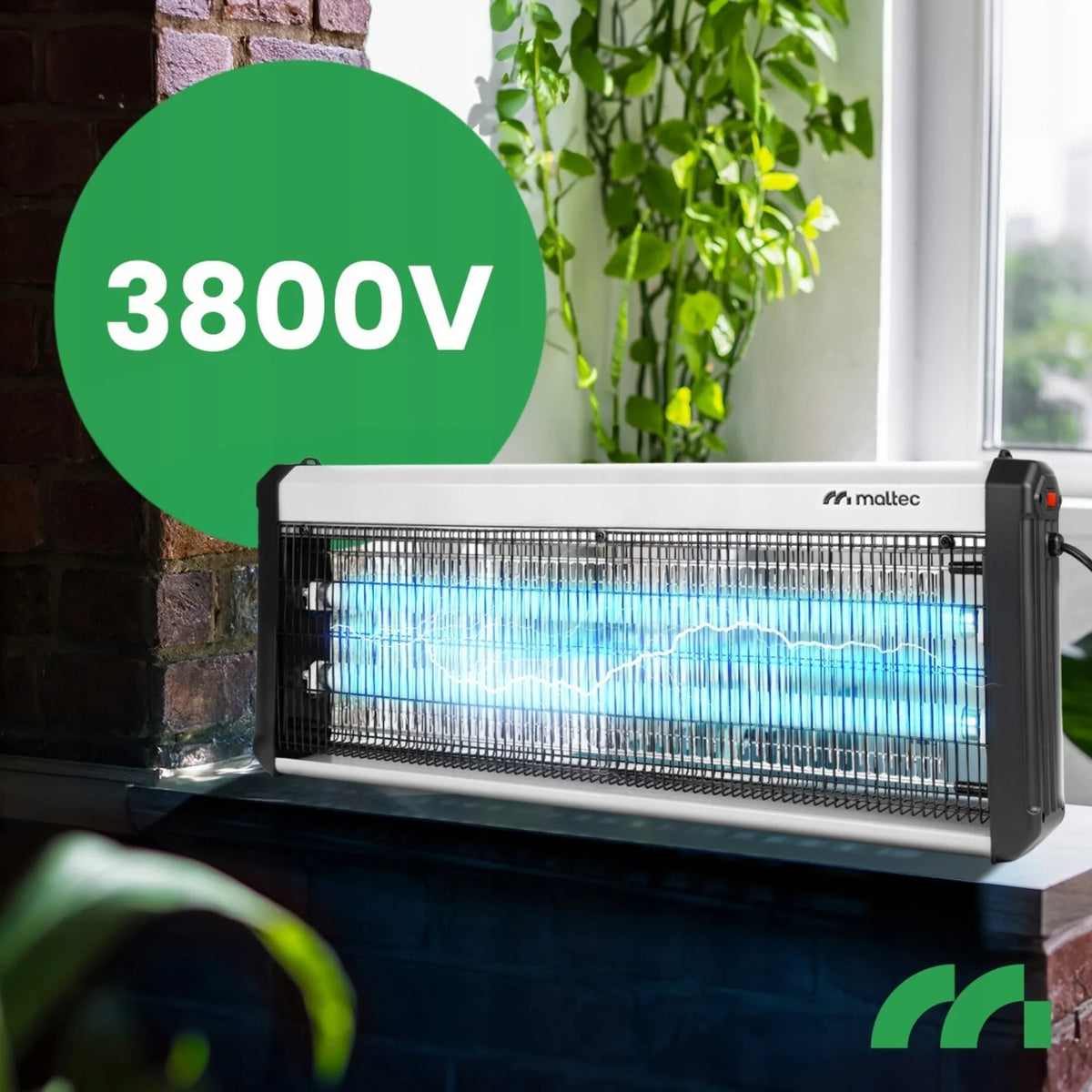 UV vabzdžių gaudyklė nuo uodų, musių ir kitų vabzdžių, 40 W, 3800 V – MalTec MasterKiller40W