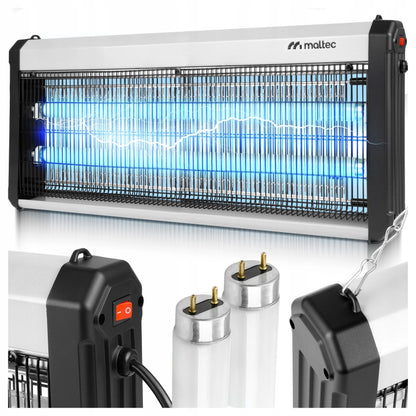 UV vabzdžių gaudyklė nuo uodų, musių ir kitų vabzdžių, 40 W, 3800 V – MalTec MasterKiller40W