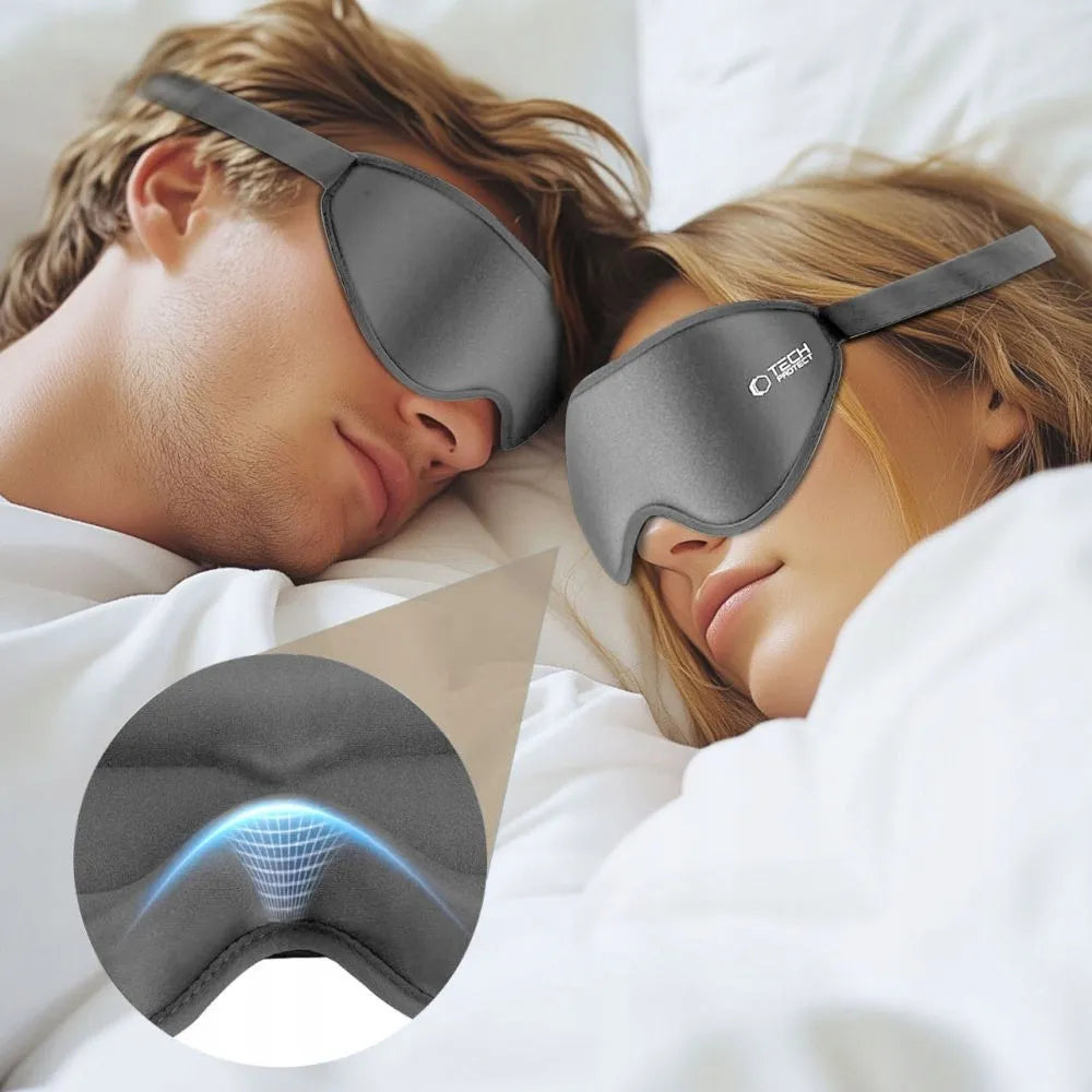 Užtemdančioji miego kaukė Tech-Protect 3D reguliuojama švelni