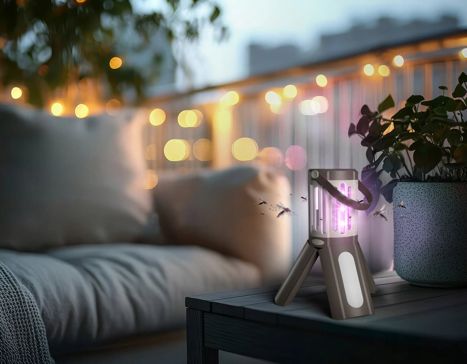 Vabzdžių naikinimo lempa nuo uodų, musių, vapsvų, kandžių ir kitų vabzdžių No-Pest elektrinė lempa
