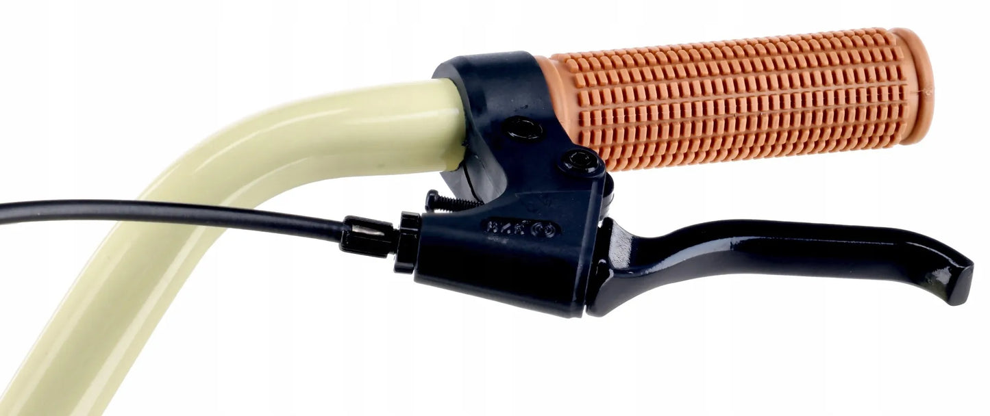 Vaikiškas 20 colių dviratis mergaitėms Sun Baby Retro, „Shimano“ 6 bėgių, Butter Yellow, 5-8 metams
