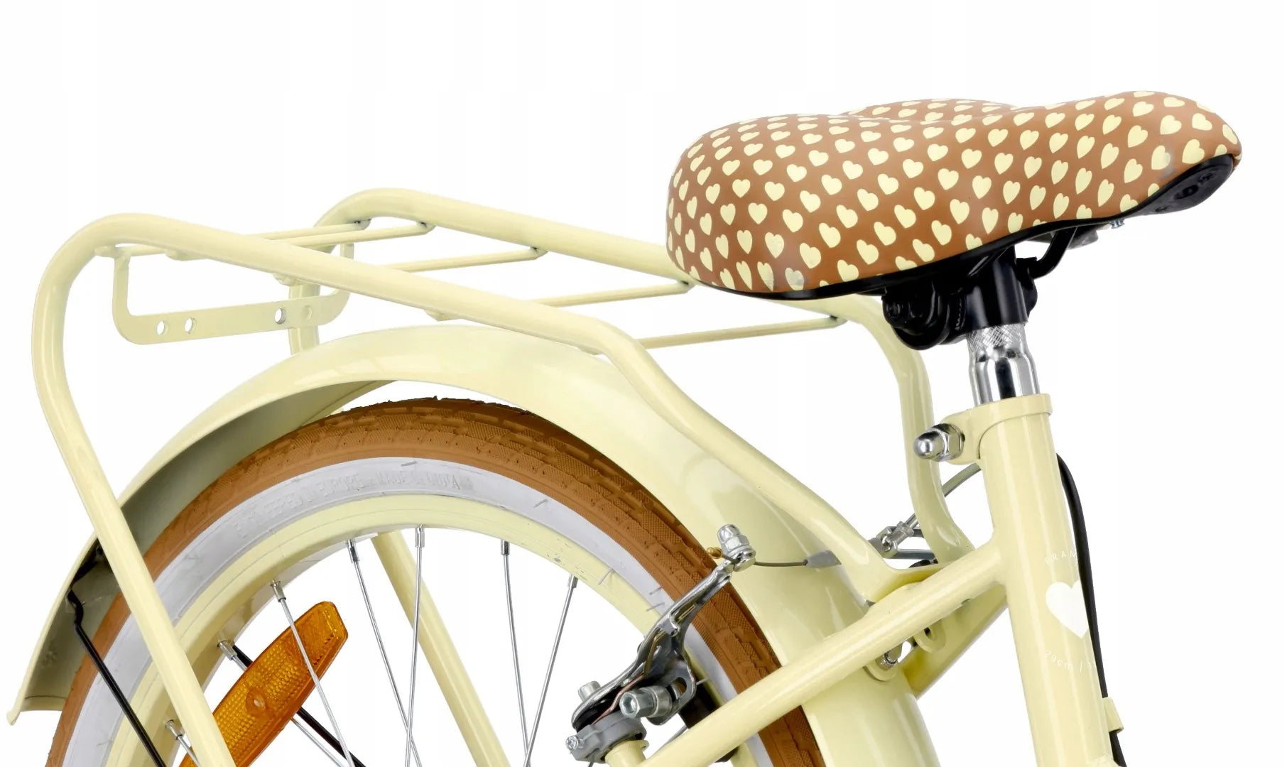 Vaikiškas 20 colių dviratis mergaitėms Sun Baby Retro, „Shimano“ 6 bėgių, Butter Yellow, 5-8 metams
