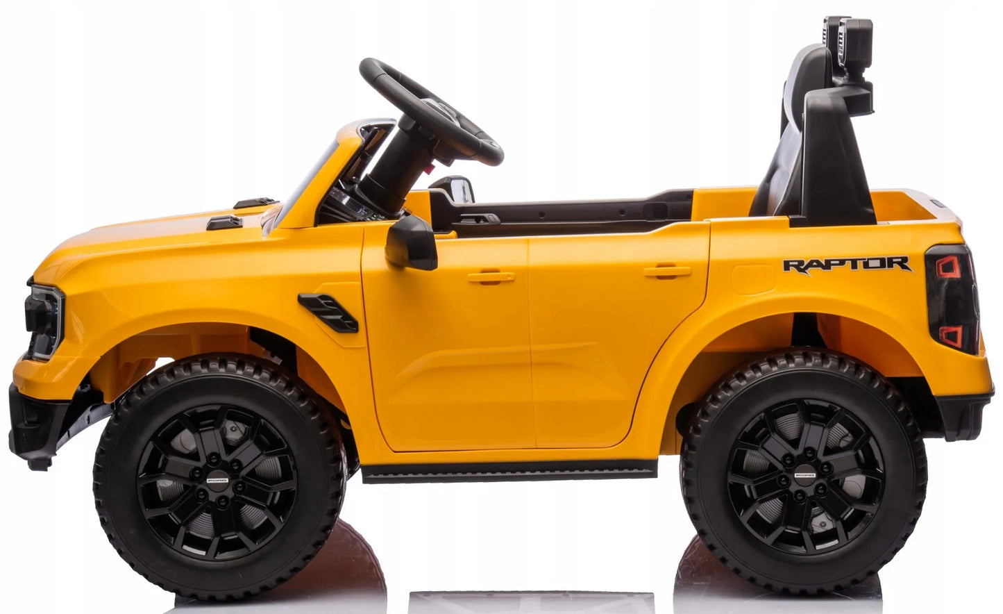 Vaikiškas akumuliatorinis automobilis Ford Raptor SUV elektromobilis su pulteliu ir LED žibintais