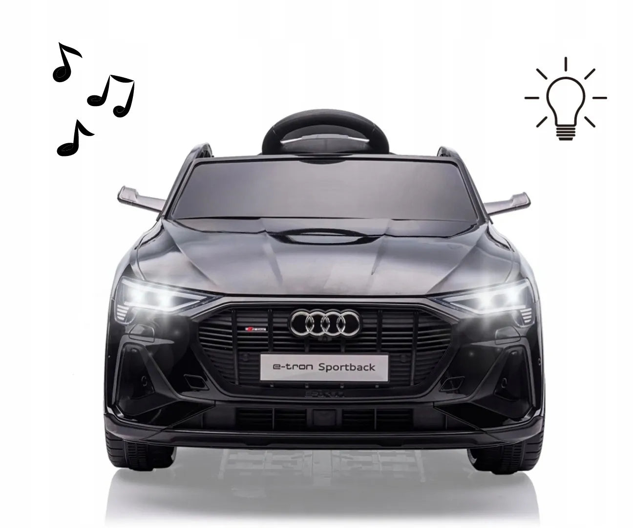 Vaikiškas akumuliatorinis automobilis XXL Audi E-Tron Sportback 4x4