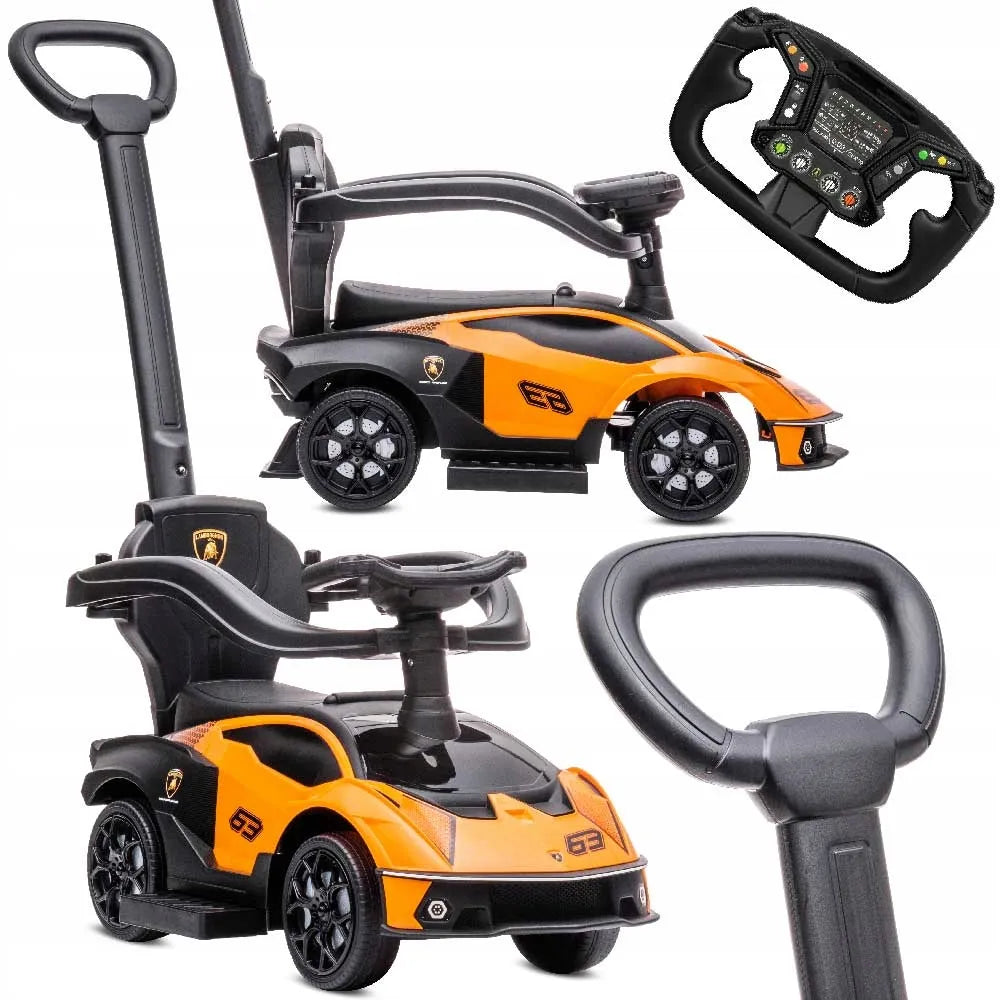 Vaikiškas stumdukas su daiktų skyreliu Lamborghini Essenza SCV12 Sun Baby