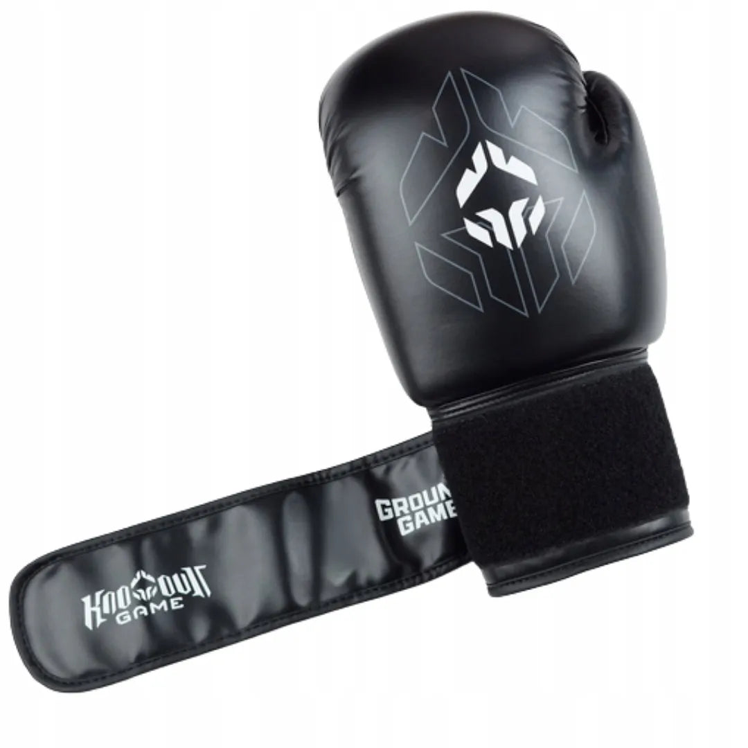 Vaikiškos bokso pirštinės Ground Game Essential, juodos, 8 oz