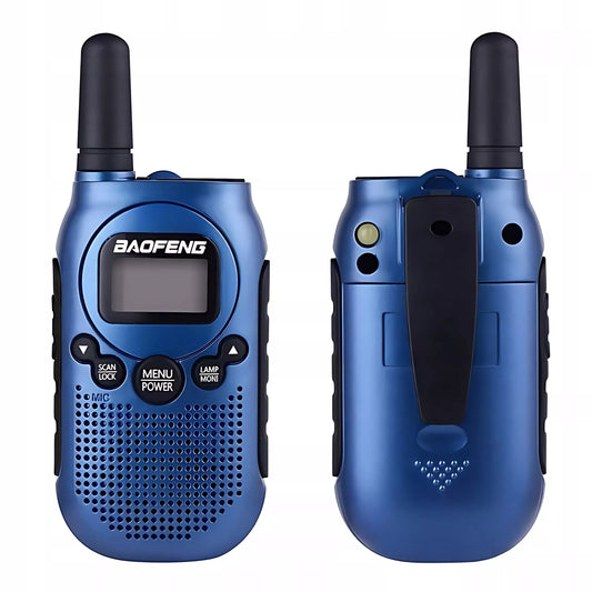 Vaikiškos radijo stotelės BAOFENG BF-T6 Panda PMR, LED žibintuvėlis, USB, 2 vnt.