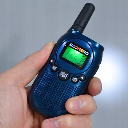 Vaikiškos radijo stotelės BAOFENG BF-T6 Panda PMR, LED žibintuvėlis, USB, 2 vnt.