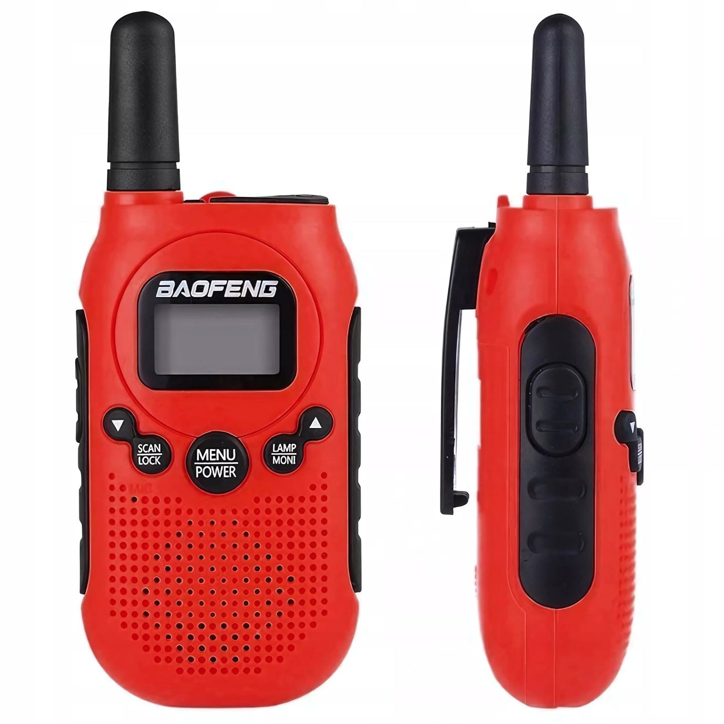 Vaikiškos radijo stotelės BAOFENG BF-T6 Panda PMR, LED žibintuvėlis, USB, 2 vnt.