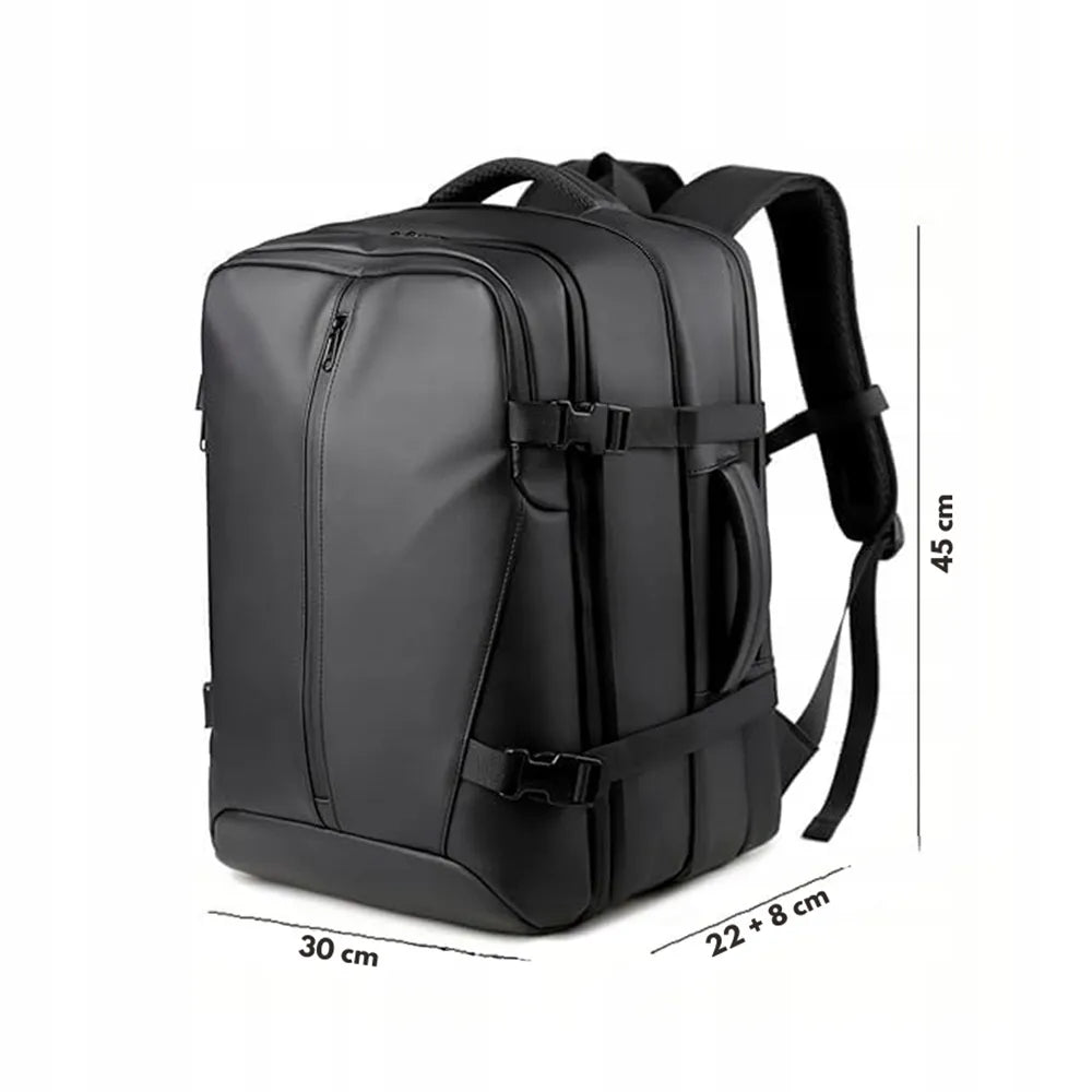Vakuuminės kompresijos kelioninė kuprinė 35 l, 40 × 30 × 22 cm, su apsauga nuo vagystės