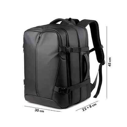 Vakuuminės kompresijos kelioninė kuprinė 35 l, 40 × 30 × 22 cm, su apsauga nuo vagystės