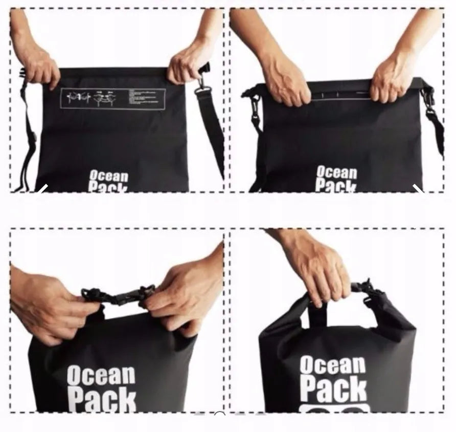 Vandeniui atsparus krepšys OCEAN PACK DRY BAG 10L mėlynas