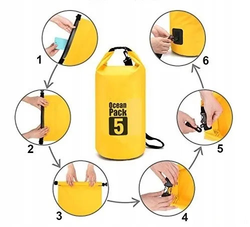 Vandeniui atsparus krepšys OCEAN PACK DRY BAG 10L mėlynas