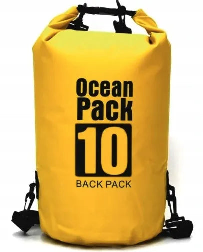 Vandeniui atsparus maišas OCEAN PACK DRY BAG krepšys 10L geltonas