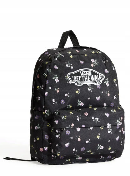 Vans Old Skool Classic kuprinė, juoda su gėlėmis